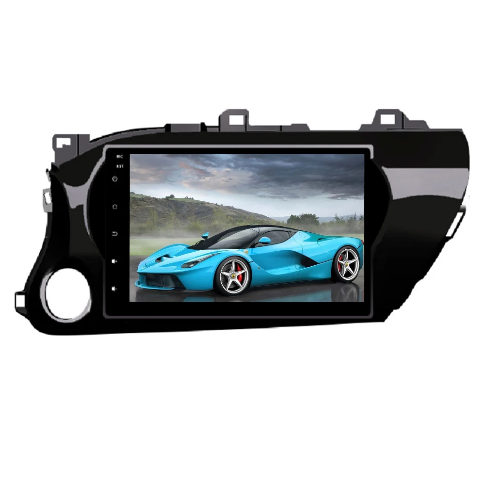 Cheap Sinosmart  Android 8.1 IPS/QLED 2.5D screen car gps radio navigation player for Toyota 2014 Hilux Right/Left driving 2015-2018 1