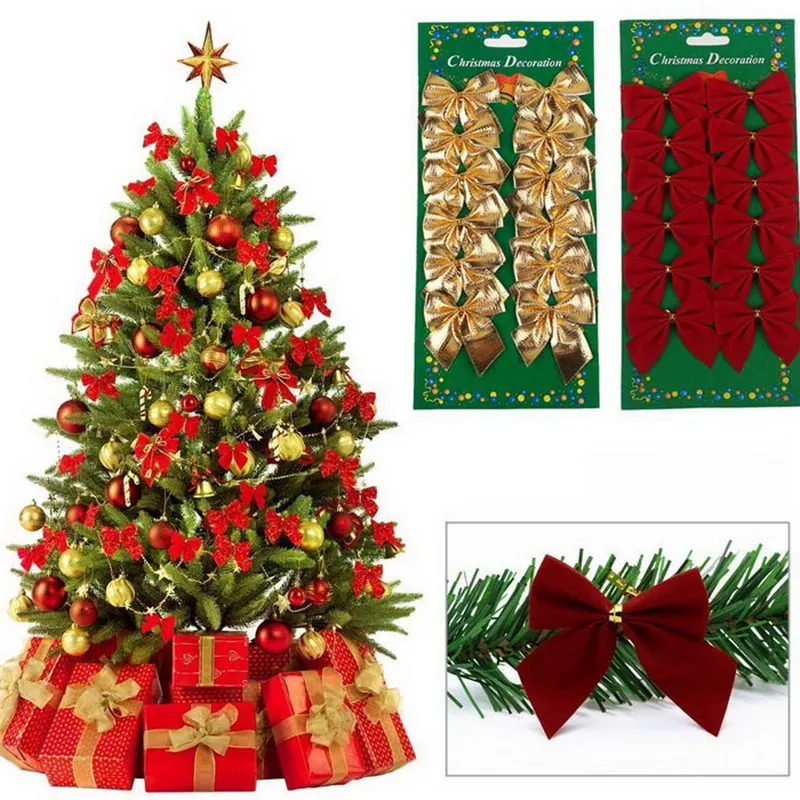 12 pieces lot christmas decorations trees bow pendant ornaments santa claus christmas red silver gold for christams in party diy decorations from home - Red And Silver Christmas Decorations 12 pieces lot christmas decorations trees bow pendant ornaments santa claus christmas red silver gold for christams in party diy decorations from home - Red And Silver Christmas Decorations