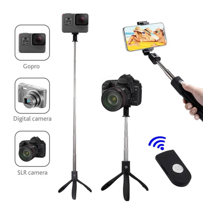 

Bluetooth 4.0 Extendable Selfie Stick with Wireless Remote and Tripod Stand Selfie Stick for iPhone Samsung xiaomi Selfie Stick