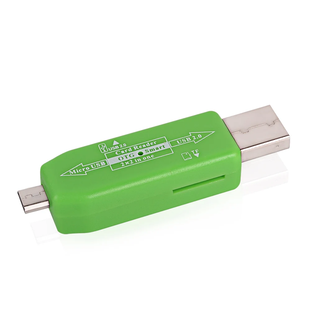 Новый OTG картридер USB 2 0 концентратор Мини памяти TF Card Reader адаптер Высокое