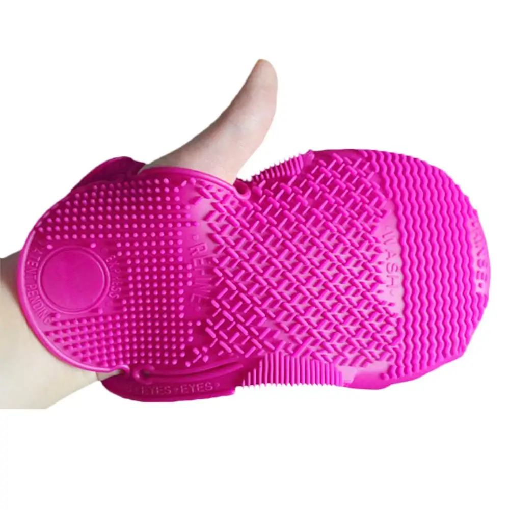 Multifunction MakeUp Brush Egg Silicone Cleaning Mat Pad Scrubber Board Cosmetic Brush Glove Washing Cleanser Make Up Tools