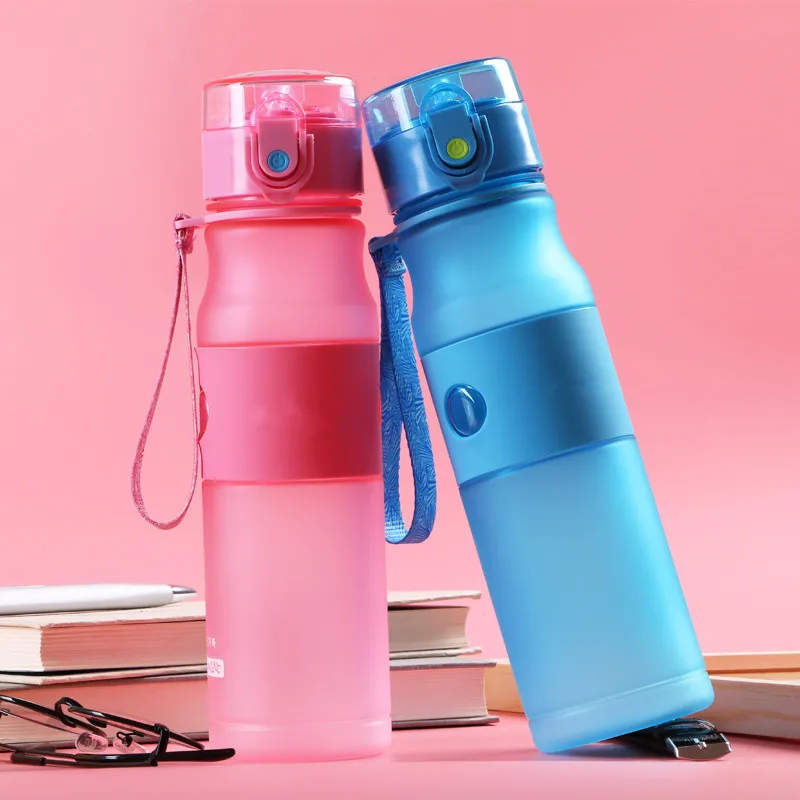Download 750ml Creative Plastic Frosted Water Bottle Portable Large ... Yellowimages Mockups