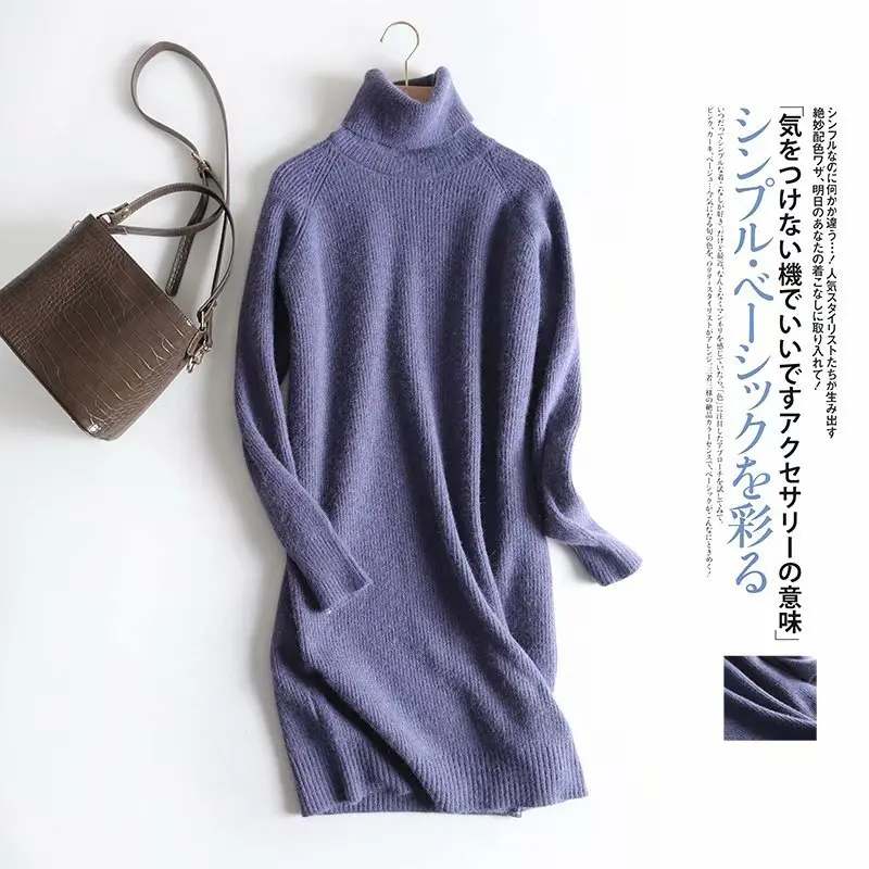 noir Robes Cachemire Chandails Roulé Femmes coffee Femme bleu Pulls Dames Beige Col Tricoté En Jeunes Jumper Tricot Lâche CXZ4qSgwqn