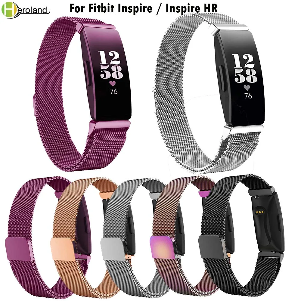 Сталь Миланского наручные часы ремешок для Fitbit Inspire/Inspire HR smart сменный браслет наручных часов браслет интимные аксессуары