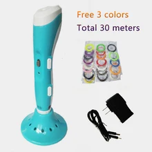 Freies Verschiffen Kreative 3D Druck Stifte Intelligenz Zeichnung 3D Stift Mit ABS/PLA Filament 3D Beste Geschenk für Kinder drucker Stifte