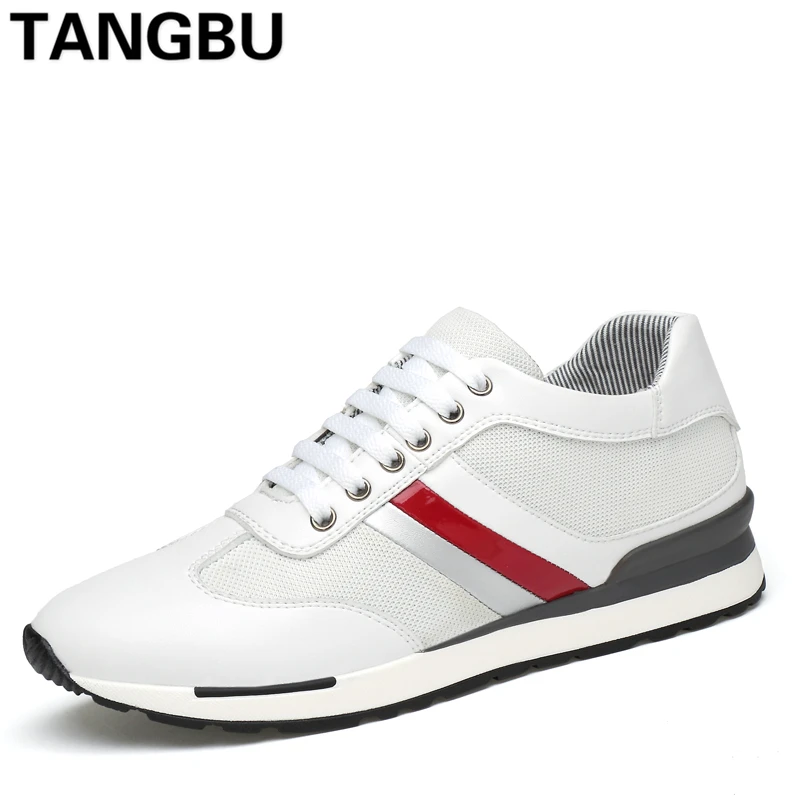 

Spring New Arrival Height Increasing Men Sneakers Lace Up Soft Breathable Trainers Shoes Fashion Outdoor Casual Shoes Size 37-44