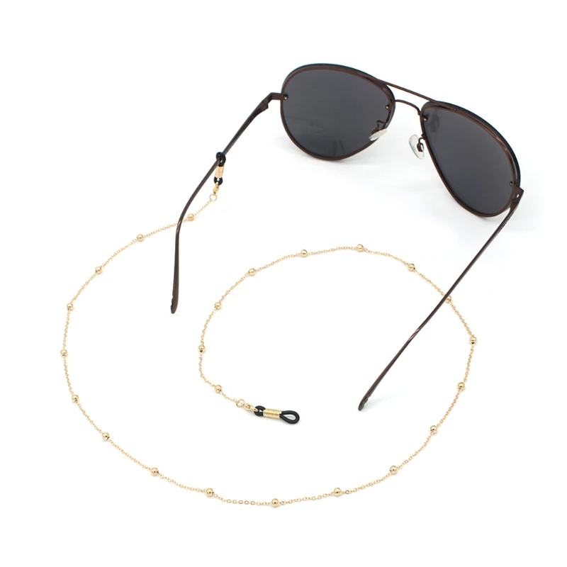 Reading Glasses Chain Holder Fashion Sunglasses Simple Metal Neck Strap 2 Color Strap Rope Glasses Accessories