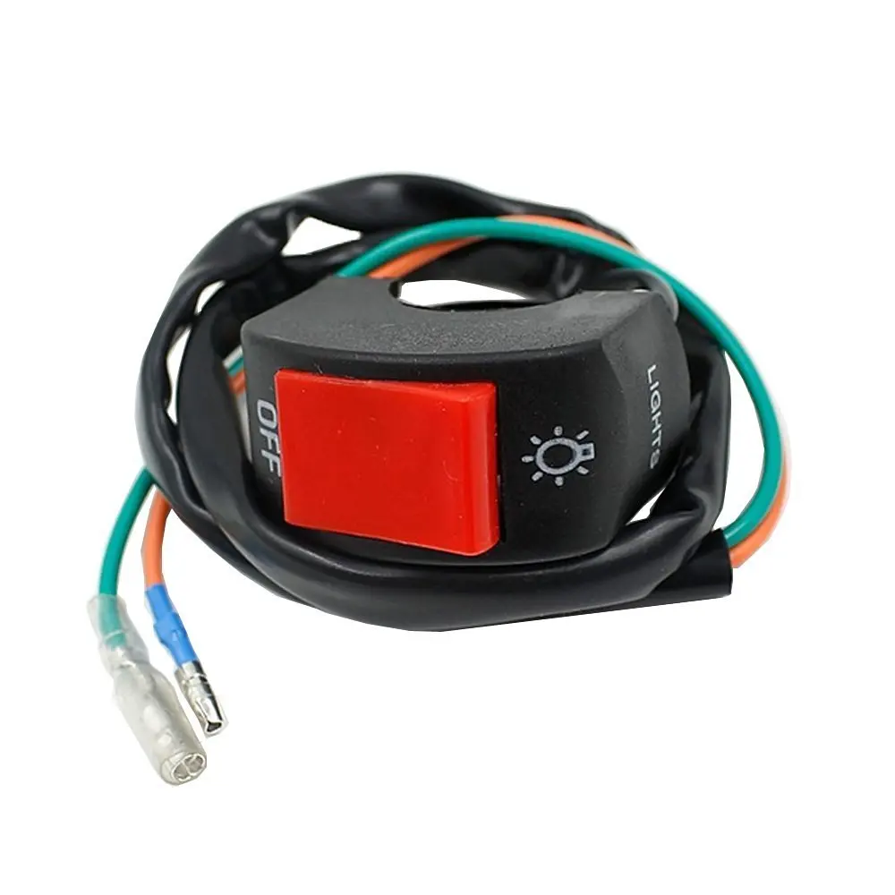 Nuevo interruptor de motocicleta manillar ON/OFF botón bullet conector interruptor de botón de empuje accesorios de motocicleta Sistema eléctrico Nuevo interruptor de motocicleta manillar ON/OFF botón bullet conector interruptor de botón de empuje accesorios de motocicleta Sistema eléctrico