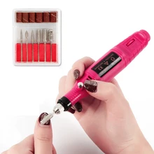 Профессиональный мини мощный Электрический Маникюрный станок, дрель, ручка, педикюр, набор для маникюрных инструментов, оборудование, электрическая дрель, маникюр