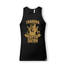 Новая мода на бретелях для бодибилдинга мужские топы на бретельках Супер Saiyan Camisatas одежда фитнес мужчины майка для мускулистых мужчин