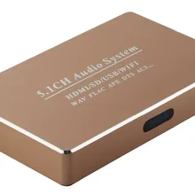 Wifi box WAV FLAC APE Loseless плеер 5.1CH цифровая аудиосистема, цифро-аналоговый DTS/AC3 декодер w/USB/HDMI/SD/WiFi