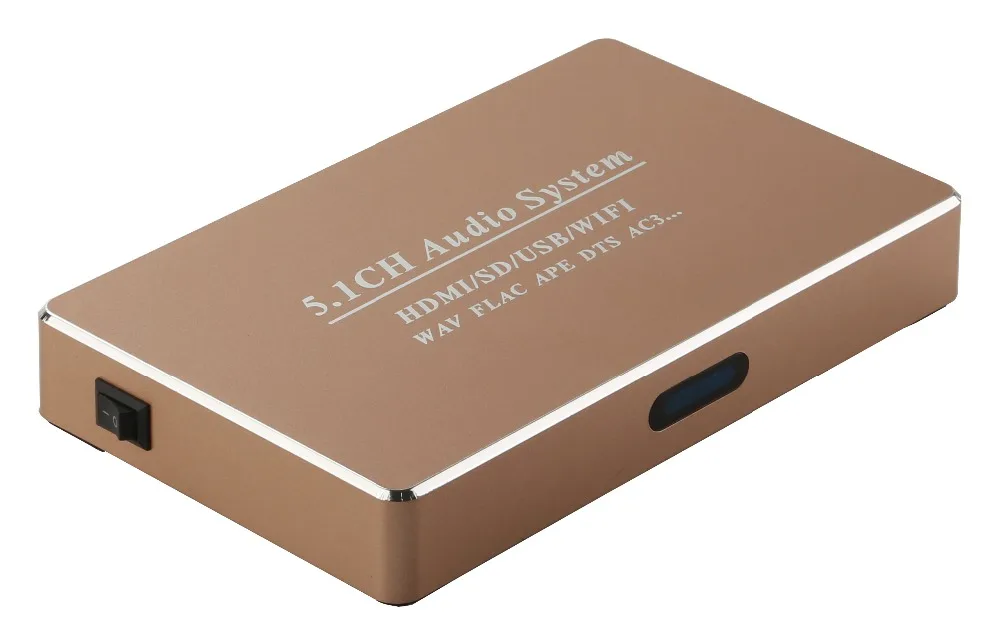 Wifi box WAV FLAC APE Loseless Player 5.1CH Digital Audio System, Digital to Analog DTS/AC3 Decoder w/USB/HDMI/SD/WiFi
