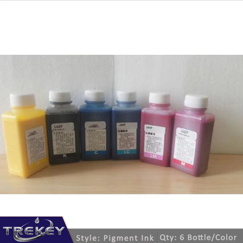 

Free shipping 6 color/lot pigment ink for Epson inkjet printer, water transfer printing ink, decorative material