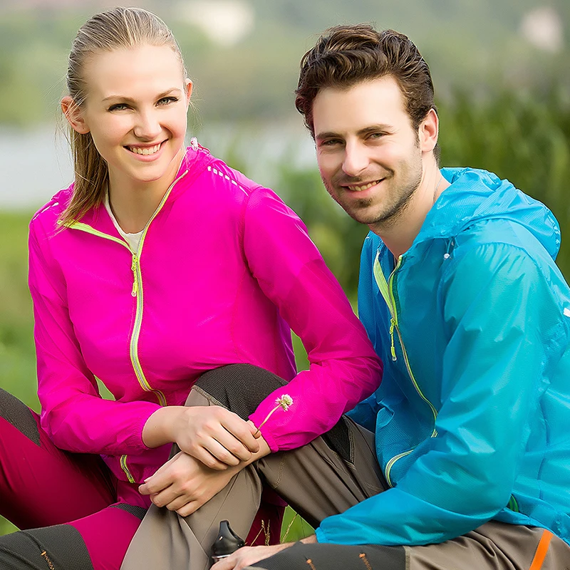 

Spring Summer Quick-dry man & women Outdoor Sport Thin Jacket Windbreaker Waterproof Sun protection Lightweight Hiking Jackets