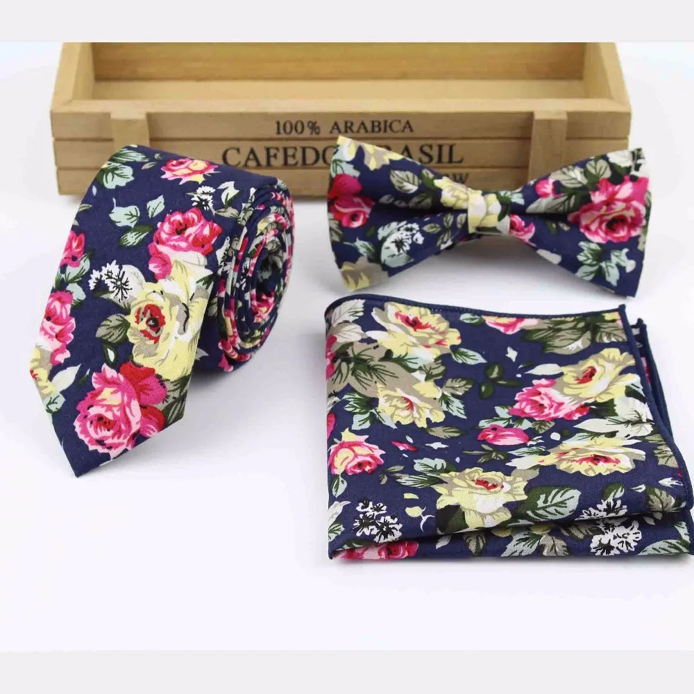 

Mens Designer Skinny Flower Rose Paisley Pocket Square Handkerchief Butterfly Bow Tie Ties Set Lots