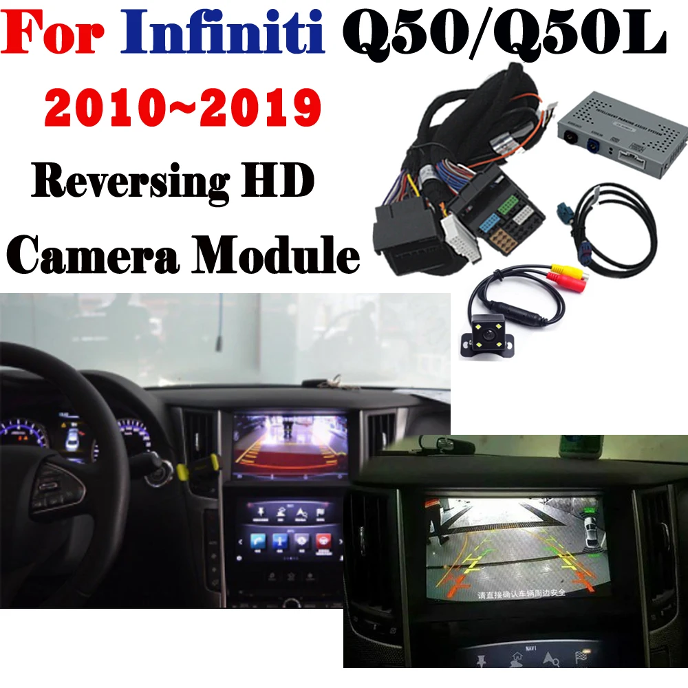 

For Infiniti Q50/Q50L 2010~2019 Front Camera Adapter Original Screen Monitor Parking Rear Camera MMI Decoder