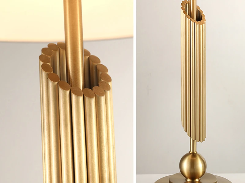 Фумат подставка из нержавеющей стали Настольная лампа для Спальня Гостиная вилла современной простой стол огни исследование Lampara