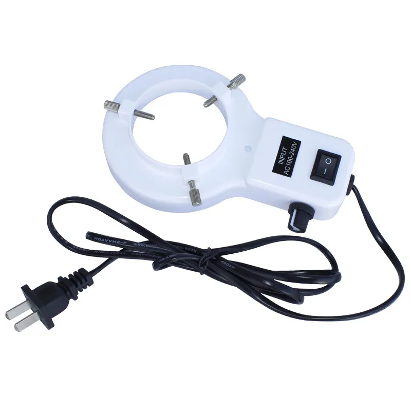 Adjustable 56 LED Ring Light illuminator Lamp For Industry Stereo