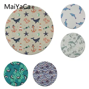 

MaiYaCa Non Slip PC Dolphin Starfish Gamer Speed Mice Retail Small Rubber Mousepad Size for 20x20cm 22x22cm Rubber Mousemats