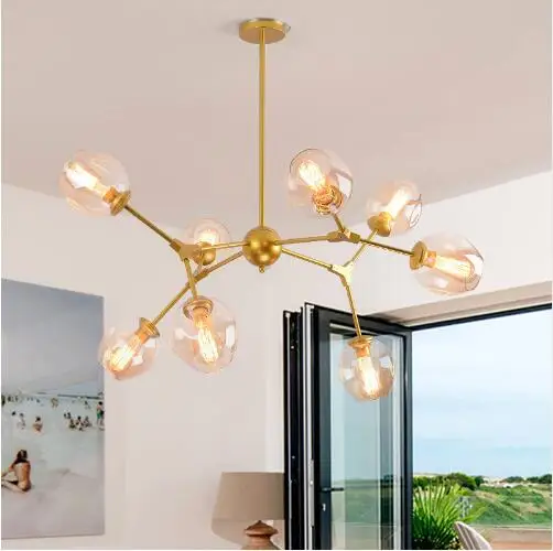 

Modern Glass Ball Pendant Lights Lampshade Pendant Lamp Kitchen Hanging Lamp Light Fixture Lustre de Led Ceiling luminaire