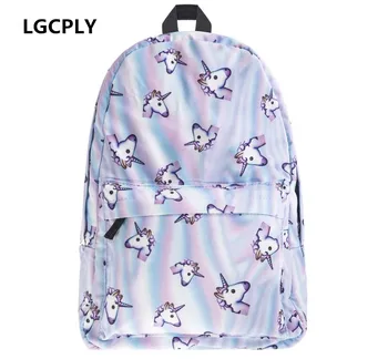

Hot-selling holo unicorn 3D Printing backpack women bag mochila top quality bookbag school bags for teenage girls sac a dos bag