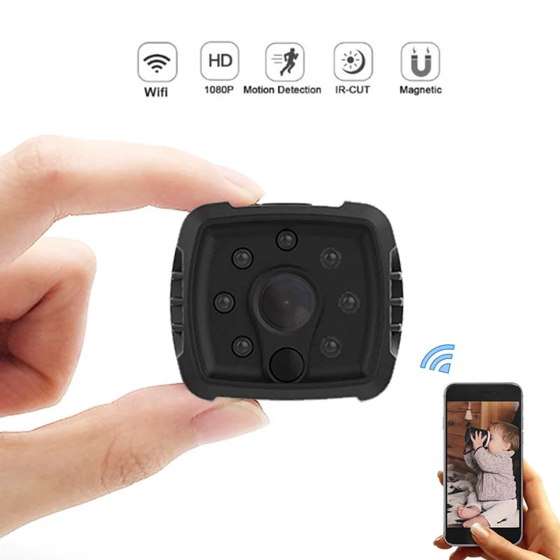 

Wifi IP Mini Camera Espia Full HD 1080P Secret Camera Wireless APP Control Small Camera IR Night Vision Home Security Mini Cam