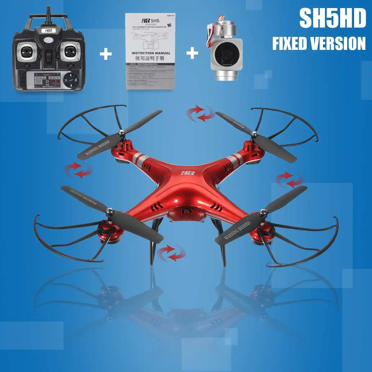 

Quadcopter 4 Channels Remote Coltrol RC Helicopters Drones With Camera USB Cable Gift For Children's Day Ready to Go