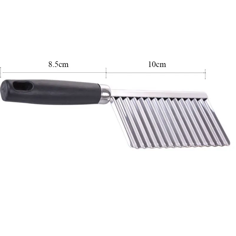 Stainless Steel Potato Chips Making Peeler Cutter Vegetable Kitchen Knives Fruit Tool Knife Accessories Wavy Cutter