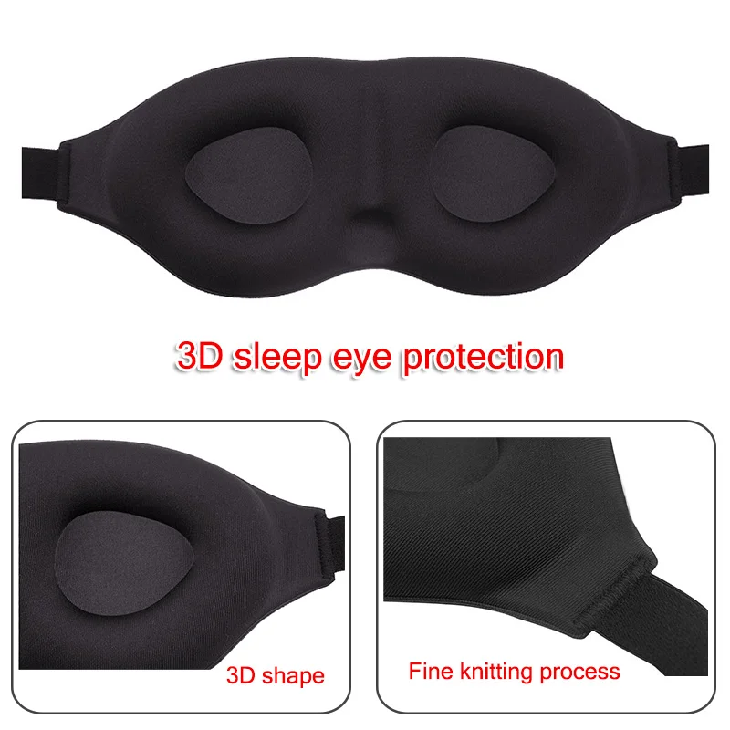 Для сна, маска для глаз, мягкие 3D Memory Foam мягкие хлопковые тапочки домашняя обувь блиндфолд теневая чехол дропшиппинг DFA