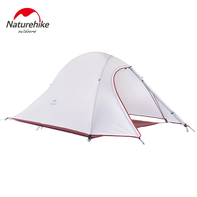 Naturehike في خيمة 1-2 الشخص المشي التخييم خيمة مزدوجة طبقة خفيفة هلام السيليكا في الهواء الطلق خيمة للماء 3000 +