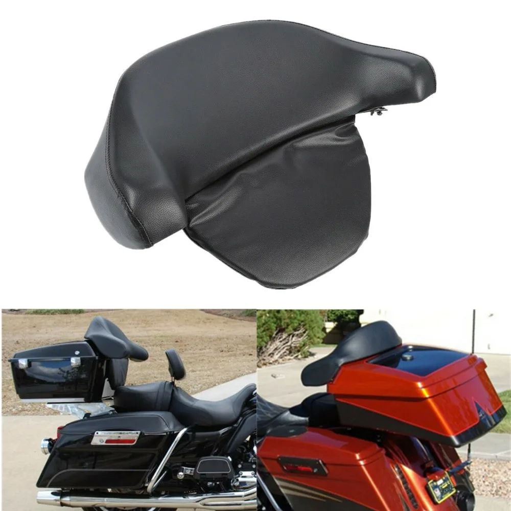 

Motorcycle King Chopped Tour Pack Pak Backrest Pad Box Trunk Back Rest For Harley Touring Street Electra Glide Road King 97-2013