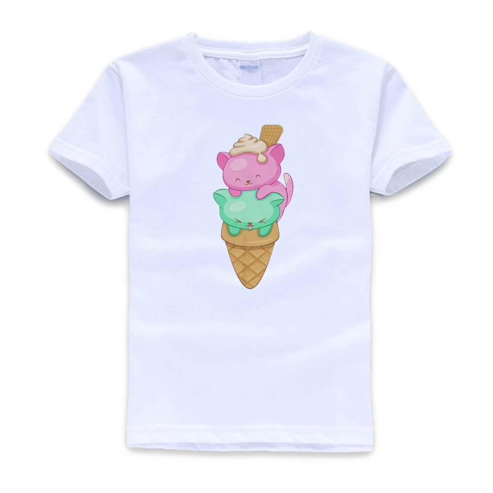 Ice Cream Kucing Kawaii Pakaian Anak 