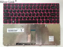 Нам teclado клавиатура для lenovo G480 G480A G485 G485A Z480 Z485 WIN8 красная рамка ноутбук раскладка клавиатуры США
