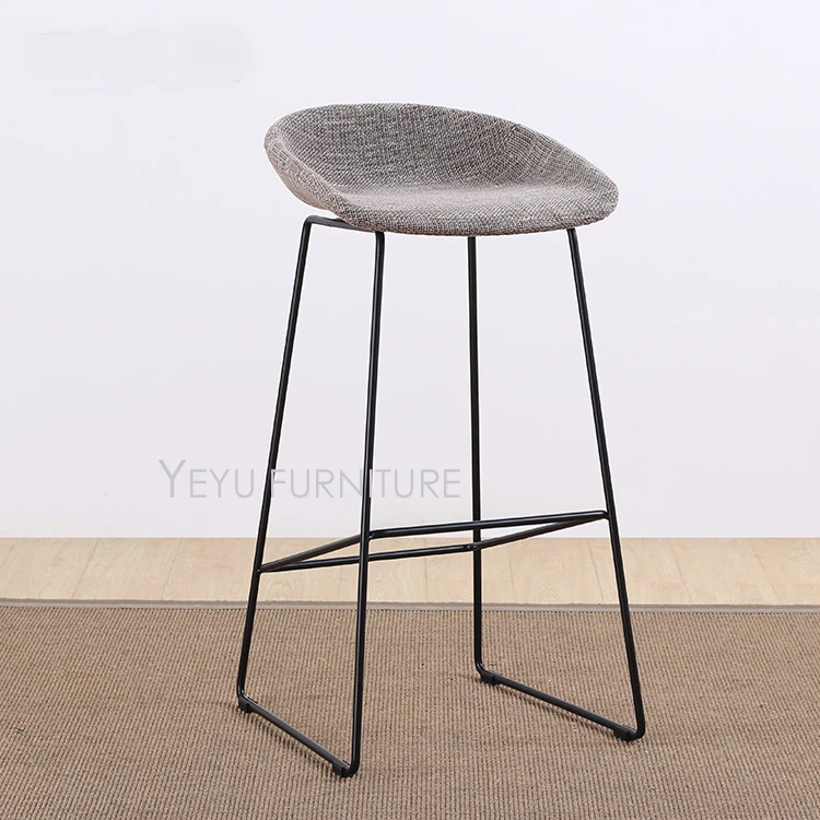 

Modern Design Soft Cover Padded Loft fashion style Fabric PU Leather Cover kitchen room Counter Stool, nice popular bar stool