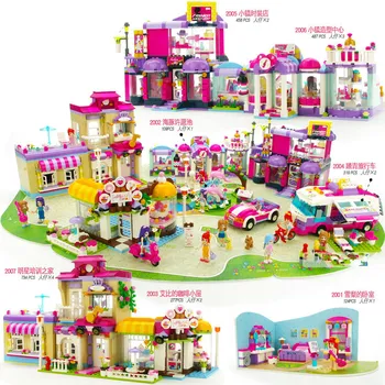 

4 Styles Shirley Princess House City Friends Series Model Building Blocks For Girl's Gift Toy Compatible With Lepining Friends