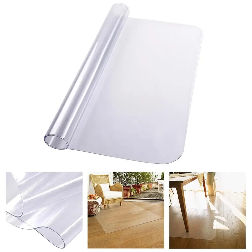 

48" x 36" Rectangle PVC Carpet Protector Mat for Hard Wood Floor Office Chair