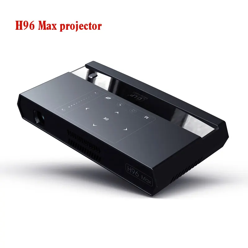 Смарт мини-проектор Full HD светодиодный микро-проектор H96 Max Amlogic S912 Восьмиядерный 4K домашний проектор