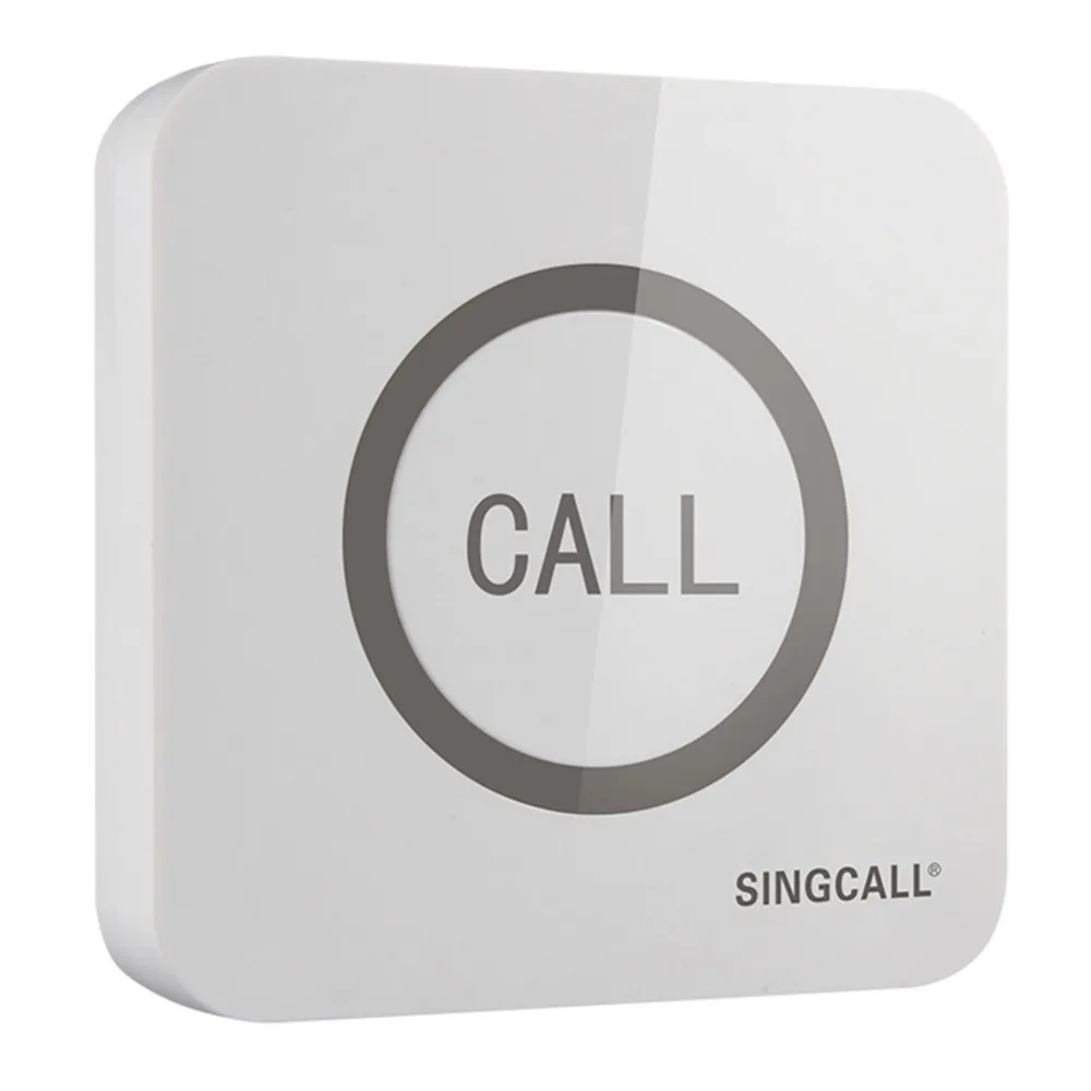 

SINGCALL. wireless call bell,Super Big Touchable Single Button with Waterproof Function, APE520