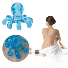 Портативный Стеклянный Массажер для рук Осьминог для облегчения боли в мышцах шеи и спины