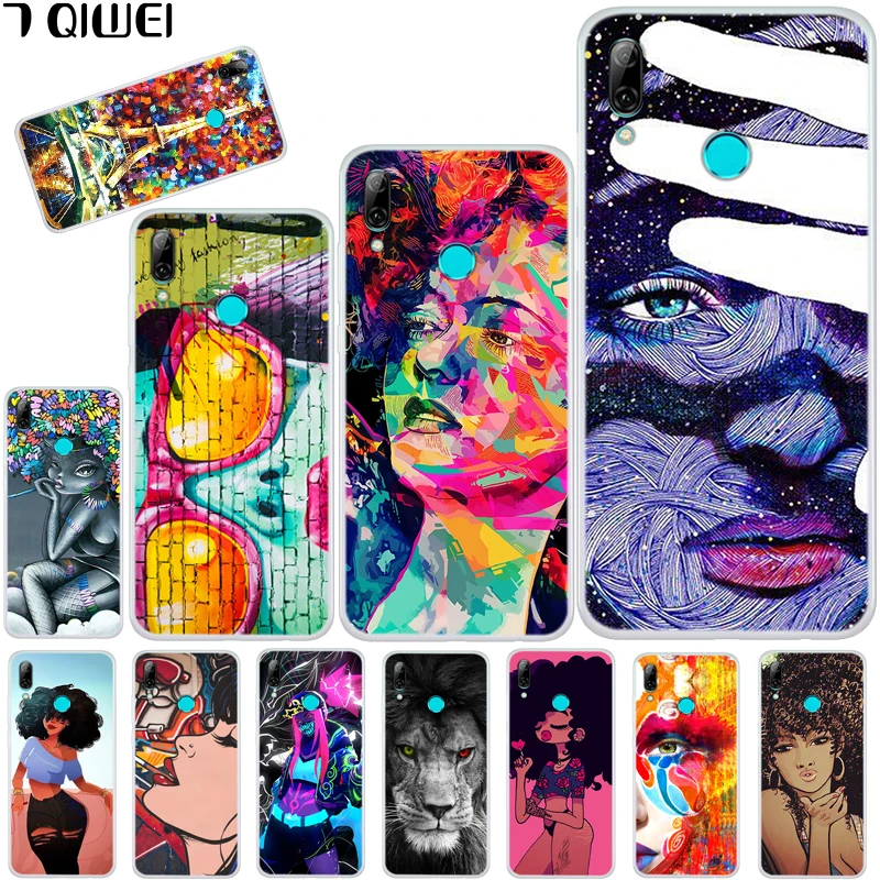 

TPU 6.21'' For Huawei P Smart 2019 Case Soft Silicone Back Cover For Huawei P Smart 2019 Case POT-LX3 POT LX3 Cool Girl Funda