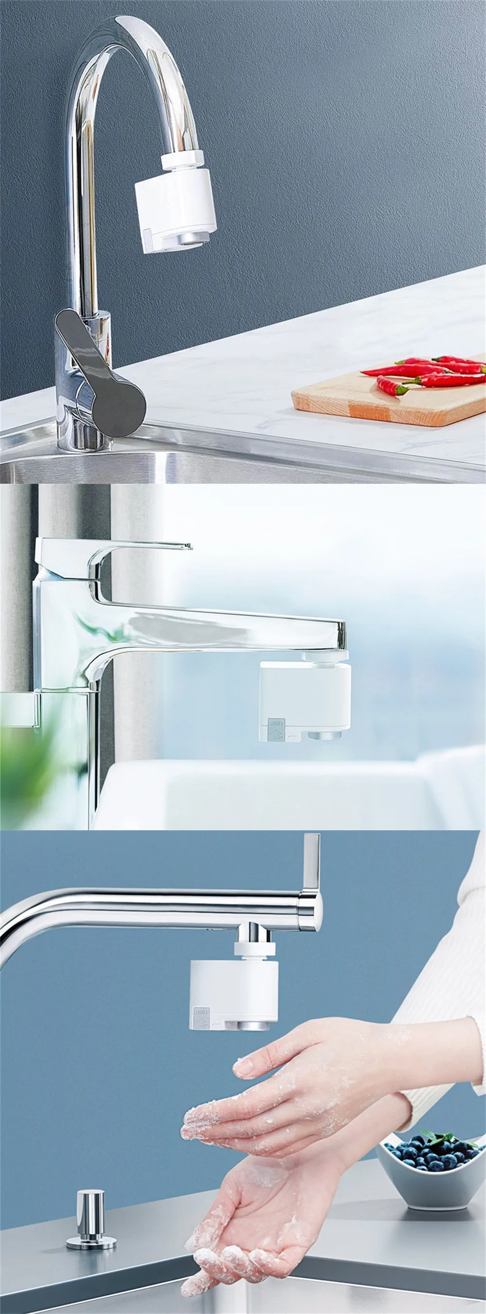 Automatic Sink Induction Faucet Hospital Intelligent Filter Mixed Water Infrared Water Saving Faucet JIAJIAFUDR Color : A Automatic Sink Induction Faucet Hospital Intelligent Filter Mixed Water Infrared Water Saving Faucet JIAJIAFUDR Color : A