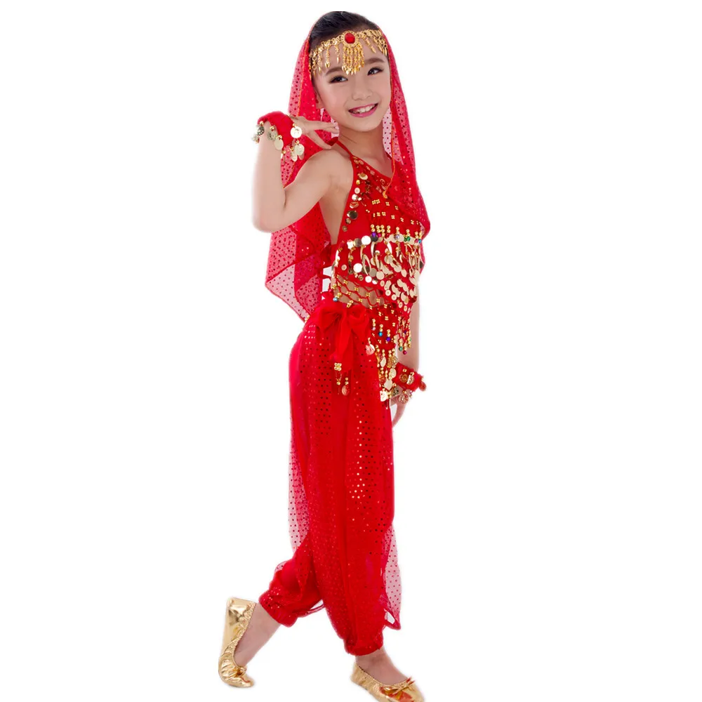 Детские костюмы для танца живота 6 цветов|kids belly dance costumes|belly costumeskid |