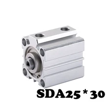 SDA25*30 Standard cylinder thin cylinder SDA Type 25mm Bore 30mm Stroke Pneumatic Compact Thin Cylinder SDA25*30 Standard cylinder thin cylinder SDA Type 25mm Bore 30mm Stroke Pneumatic Compact Thin Cylinder