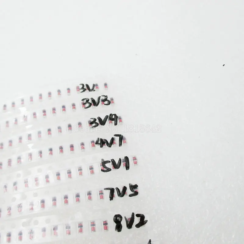 LL34 SMD Zener пакет диодов 1/2 Вт 3 в 24 15 видов * 20 шт. = 300 1N4148 комплект|smd zener diode|zener diodezener diode