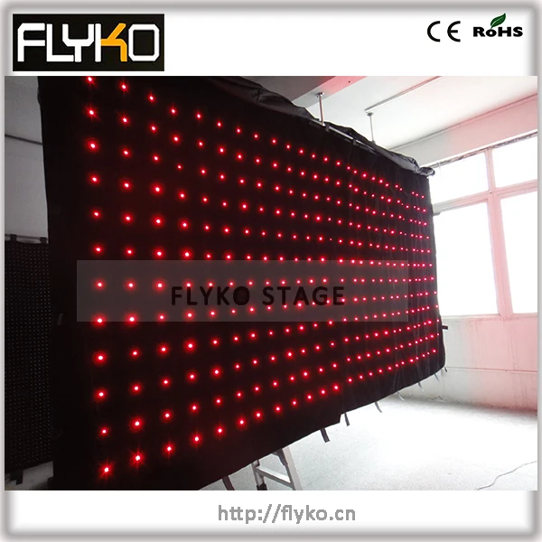 

Free shipping 2.5M*5M P180 soft led curtain DMX design by yourself
