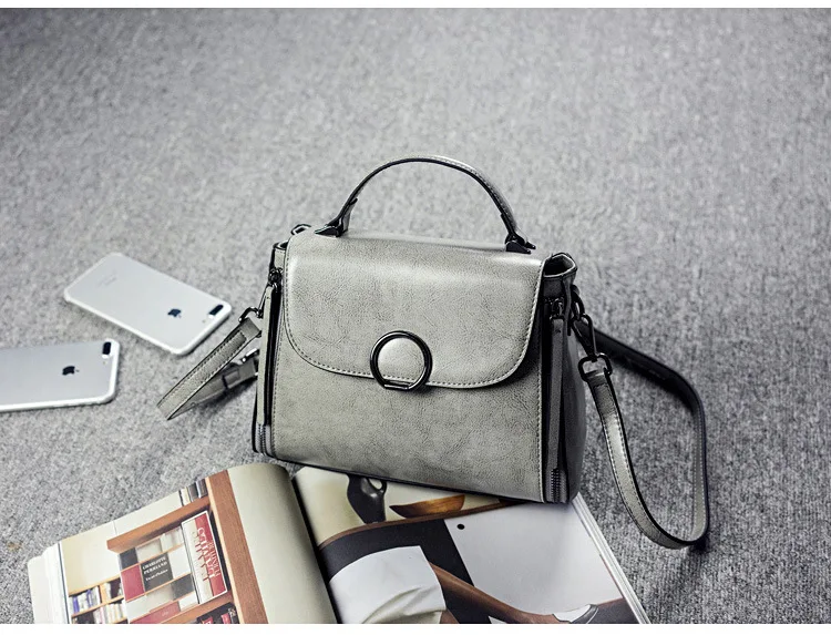 lkprbd new 100% leather handbag, handbag, tide 2018 style shoulder bag fashionable brand European and American style bag