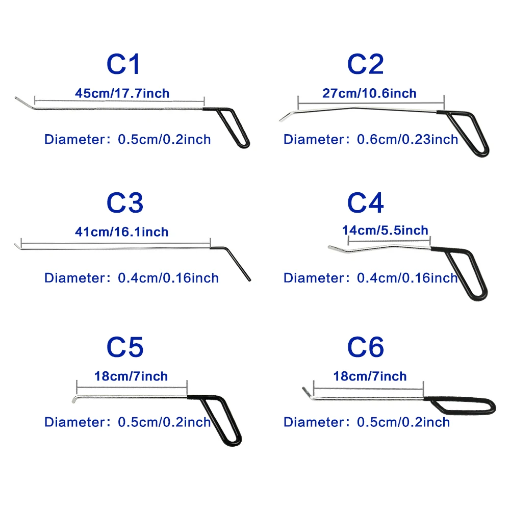 FURUIX Rods Tools Paintless Dent Repair Kits S