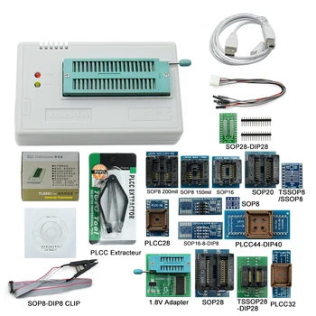 

Factory Price! Original Minipro V8.51 TL866ii Plus + 17 Adapters EEPROM Universal Bios USB programmer Free shipping