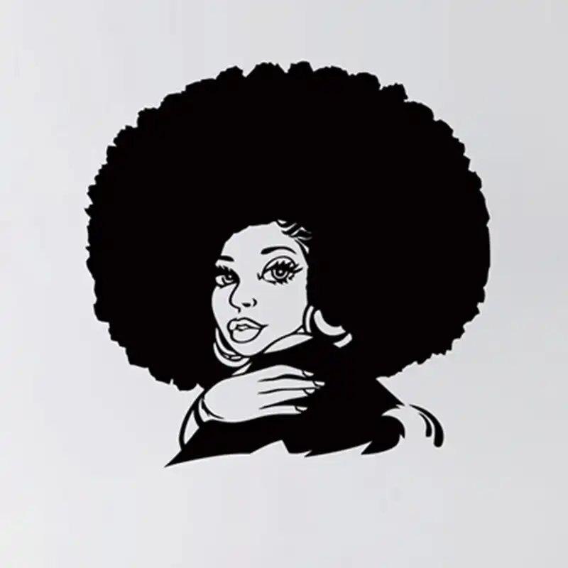 African Woman Wall Decal Tribal African Girl Vinyl Stickers Beauty