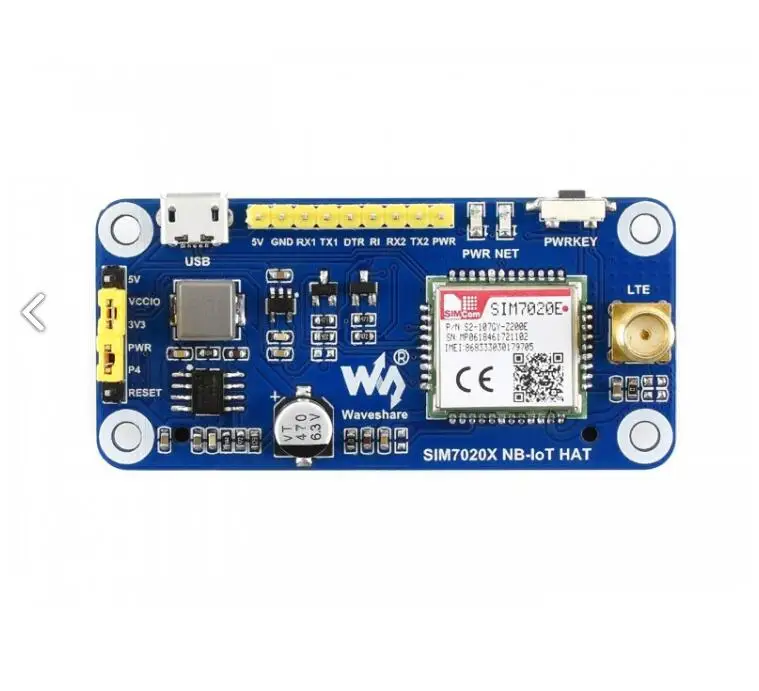 

NB-IoT HAT for Raspberry Pi Supports LWM2M/COAP/MQTT communication Used in smart meters/asset tracking/remote monitoring, etc.